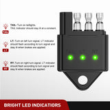 Nilight 4 Way Flat Trailer Wiring Circuit Tester Male End Wire 4 Pin Test with Bright Light Indicator for Turn Signal Brake Tail Lights Trouble Shooting, view 3