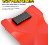 Nilight 40 Inch Mechanic Plastic Creeper - 40 Inches Heavy Duty Shop Creeper with Padded Headrest and 6 Casters, 350 lbs Capacity, Red, view 4