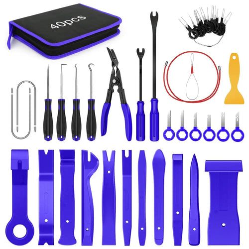 Nilight 40 Pcs Auto Trim Removal Tool Set Blue