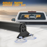 Nilight 40LED Amber Emergency Strobe Traffic Advisor Light Bar with Suction Cups Dash Safety Warning Hazard Flashing Lights Interior Front/Rear Windshield for Trucks Construction Vehicles, view 5