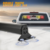 Nilight 40LED Amber Red Emergency Strobe Traffic Advisor Light Bar with Suction Cups Dash Safety Warning Hazard Flashing Lights Interior Front/Rear Windshield for Trucks Construction Vehicles, view 5