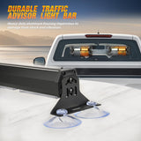 Nilight 40LED Amber White Emergency Strobe Traffic Advisor Light Bar with Suction Cups Dash Safety Warning Hazard Flashing Lights Interior Front/Rear Windshield for Trucks Construction Vehicles, view 5