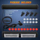 Nilight 40LED Green White Emergency Strobe Traffic Advisor Light Bar with Suction Cups Dash Safety Warning Hazard Flashing Lights Interior Front/Rear Windshield for Trucks Construction Vehicles, view 4