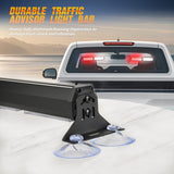 Nilight 40LED Red White Emergency Strobe Traffic Advisor Light Bar with Suction Cups Dash Safety Warning Hazard Flashing Lights Interior Front/Rear Windshield for Trucks Construction Vehicles, view 5