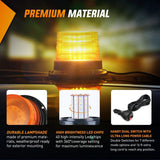 Nilight 40 Leds Beacon Amber Strobe Light, view 4