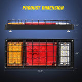 Nilight 40 Leds Tri-color Iron Frame Taillight (Pair), view 2