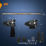 Nilight 41 Inch 200W 11800LM Amber Slim Spot Flood Led Light Bar | 2 Style Mounts, view 2