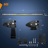 Nilight 41 Inch 200W 20000LM Slim Spot Flood LED Light Bar, view 2