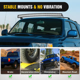 Nilight 42 inch Curved LED Light Bar Bracket Mounting Upper Windshield Roof Cab Brackets Compatible with Toyota Tacoma 1995-2004, Fit 4Runner 1995 1996 1997 1998 1999 2000 2001 2002, view 5