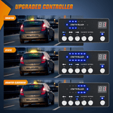 Nilight 42 Leds Roof Top Amber White Emergency Strobe Light Control Panel Magnetic Mount, view 6