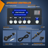 Nilight 42 Leds Roof Top Blue Emergency Strobe Light Control Panel Magnetic Mount, view 5