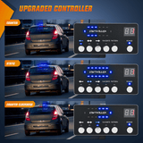 Nilight 42 Leds Roof Top Blue Emergency Strobe Light Control Panel Magnetic Mount, view 6