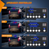 Nilight 42 Leds Roof Top Blue Red Emergency Strobe Light Control Panel Magnetic Mount, view 6