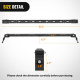 Nilight 420LBS Roof Rack Cross Bars Compatible with Jeep Wrangler JK JKU 2007-2018 JL JLU 2018-2026 Gladiator JT 2020-2026 Hardtop Models, Adjustable Iron Crossbars for Cargo Carrier Luggage Box Tent, view 4