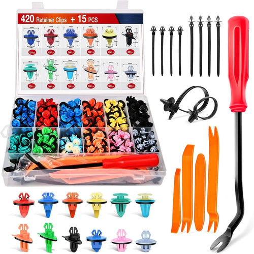 Nilight 420 Pcs Toyota Lexus Fender Moulding Clips 12 Types Car Trim Removal Tools