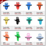 Nilight 420 Pcs Toyota Lexus Fender Moulding Clips 12 Types Car Trim Removal Tools, view 3
