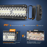 Nilight 42 Inch 320LED Triple Row Curved Spot Flood LED Light Bar, view 4
