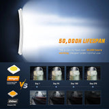 Nilight 42 Inch 320Leds Spot Flood Combo White Case Led Light Bar, view 4