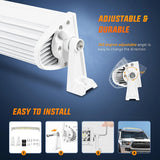Nilight 42 Inch 320Leds Spot Flood Combo White Case Led Light Bar, view 6