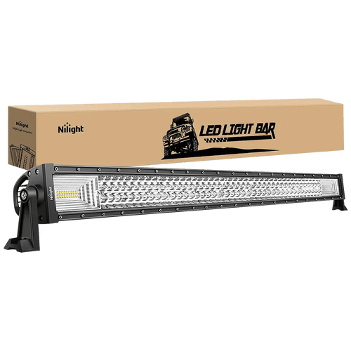 Nilight 42 Inch 648W 43000LM Triple Row Spot Flood LED Light Bar