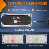 Nilight 42LED Amber White Wireless Magnetic Strobe Lights Surface Mount Waterproof 5 Patterns (Pair), view 6