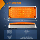 Nilight 42LED Amber Wireless Magnetic Strobe Lights Surface Mount Waterproof 5 Patterns (Pair), view 2