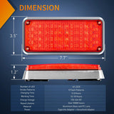 Nilight 42LED Red Wireless Magnetic Strobe Lights Surface Mount Waterproof 5 Patterns (Pair), view 3