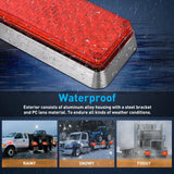 Nilight 42LED Red Wireless Magnetic Strobe Lights Surface Mount Waterproof 5 Patterns (Pair), view 6