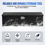 Nilight 44 Inch Truck Tool Box Heavy Duty Aluminum Stripes Plated Pick Up Truck Bed Toolboxes 44 Inchx15 Inchx15 Inch Waterproof Storage Organizer for Bed of Truck RV Trailer with Side Handle Lock Keys, Black, view 5
