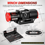 Nilight 4500 lb ATV/UTV Electric Winch Kit With Synthetic Winch Rope (25% OFF Final Checkout), view 6