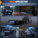Nilight 48 Inch 288 LED Tailgate Strobe Light Strip Blue White | 28 Light Modes Double Row Waterproof Warning Rear Window Lamp for Pickup, Trailers, Construction Vehicles, Car, SUV, view 6