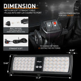 Nilight 48 LED Amber Emergency Warning Strobe Lights, view 2
