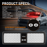 Nilight 48 LED Red Emergency Warning Strobe Lights, view 2