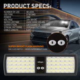 Nilight 48 LED White Emergency Warning Strobe Lights, view 4