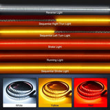 Nilight 48 Inch 360Leds Red White Amber Triple Row LED Tailgate Light Strip, view 3