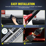 Nilight 48 Inch 360Leds Red White Amber Triple Row LED Tailgate Light Strip, view 4