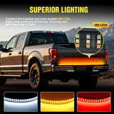 Nilight 48 Inch 360Leds Red White Amber Triple Row LED Tailgate Light Strip, view 5