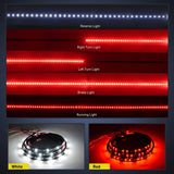 Nilight 48/49 Inch 90Leds Red White LED Tailgate Light Strip, view 4