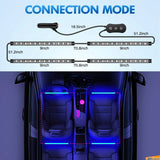 Nilight 48Leds RGB Interior Light Strip APP Remote Control 4PCS, view 3