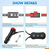 Nilight 48Leds RGB Interior Light Strip APP Remote Control 4PCS, view 4