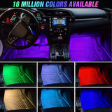 Nilight 48Leds RGB Interior Light Strip APP Remote Dual Control 4PCS, view 3