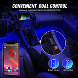 Nilight 48Leds RGB Interior Light Strip APP Remote Dual Control 4PCS, view 5