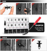 Nilight 495 Pcs Bumper Retainer Clips Car Push Retainer Kit, view 3