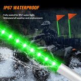 Nilight 4FT LED Whip Light with Aluminum Base Green Color, view 6