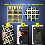 Nilight 4Gang Aluminum 5Pin ON/Off Red Rocker Switch Panel, view 5