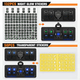 Nilight 4Gang Aluminum ON/Off Blue Rocker Switch Box w/ QC 3.0 Dual USB Charger Voltmeter, view 4