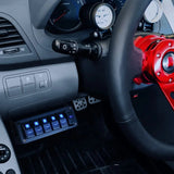 Nilight 4Gang Blue Rocker Switch Box w/ PD Type C | QC 3.0 USB Charger Voltmeter, view 6