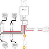Nilight 4 Inch 18W 1260LM Double Row Flood LED Pods (2 Pairs) | 16AWG Wire 3Pin Switch, view 4