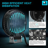 Nilight 4 Inch 19LED Round Flood Built-in EMC LED Pod Lights (Pair), view 6