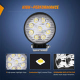 Nilight 4.5 Inch 27W Round Spot LED Work Lights (10 pack), view 3